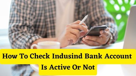 How To Check Indusind Bank Account Is Active Or Not