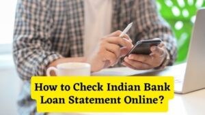How to Check Indian Bank Loan Statement Online