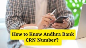 How to Know Andhra Bank CRN Number