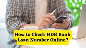 How to Check HDB Bank Loan Number Online