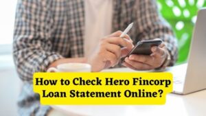 How to Check Hero Fincorp Loan Statement Online