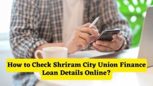 How to Check Shriram City Union Finance Loan Details