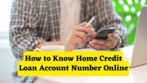 How to know Home Credit Loan Account Number