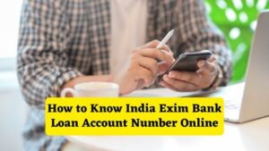 How to know India Exim Bank Loan Account Number