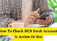 How To Check DCB Bank Account Is Active Or Not