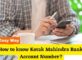 How to know Kotak Mahindra Bank Account Number