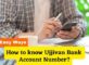 How to know Ujjivan Bank Account Number