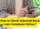How to Check Indusind Bank Loan Statement Online