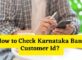 How to Check Karnataka Bank Customer Id