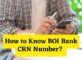 How to Know BOI Bank CRN Number