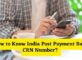 How to Know India Post Payment Bank CRN Number