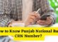 How to Know Punjab National Bank CRN Number