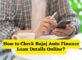 How to Check Bajaj Auto Finance Loan Details Online