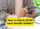 How to Check DCBS Loan Details Online