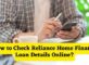 How to Check Reliance Home Finance Loan Details Online