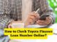 How to Check Toyota Finance Loan Number Online