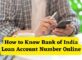 How to know Bank of India Loan Account Number