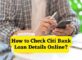 How to Check Citi Bank Loan Details Online