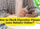 How to Check Digamber Finance Loan Balance Online