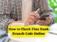 How to Check Fino Bank Branch Code Online