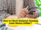 How to Check National Housing Loan Status Online