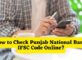 How to Check Punjab National Bank IFSC Code Online