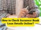 How to Check Saraswat Bank Loan Details Online