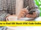 How to find SBI Bank IFSC Code Online
